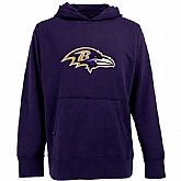 Men's Baltimore Ravens Antigua Signature Pullover Hoodie - Purple,baseball caps,new era cap wholesale,wholesale hats